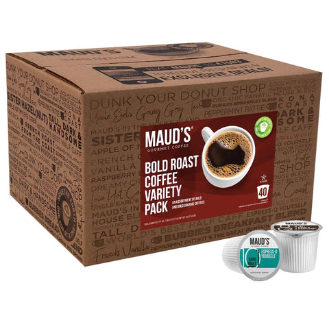 Maud's Dark/Bold Roast Coffee Pods Variety Pack - 40ct