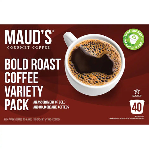 Maud's Dark/Bold Roast Coffee Pods Variety Pack - 40ct