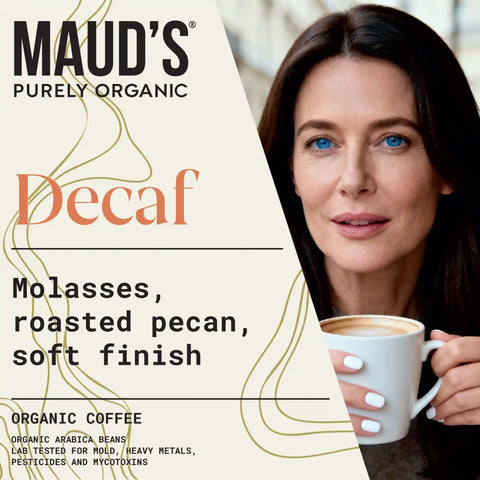 Maud's Purely Organic Decaf Ground Coffee