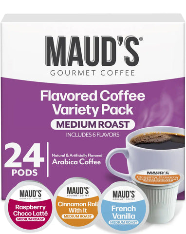 Maud's Flavored Coffee Pods Variety Pack - 24ct