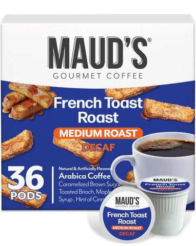 Maud's Decaf French Toast Roast Flavored Coffee Pods