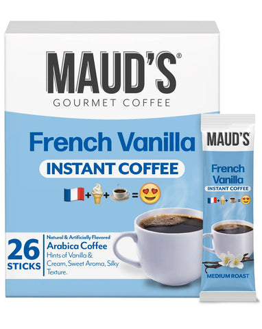 Maud's French Vanilla Coffee Instant Sticks