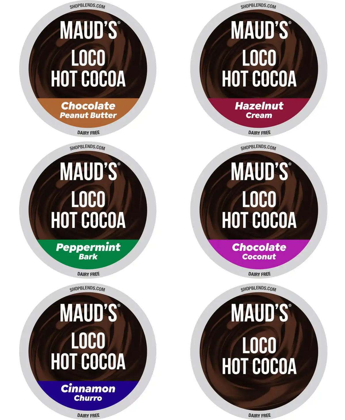 Maud's Flavored Hot Chocolate Variety Pack - 48ct