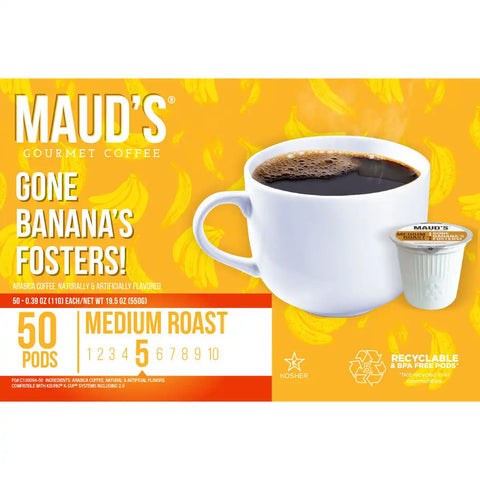 Maud's Banana Flavored Coffee Pods