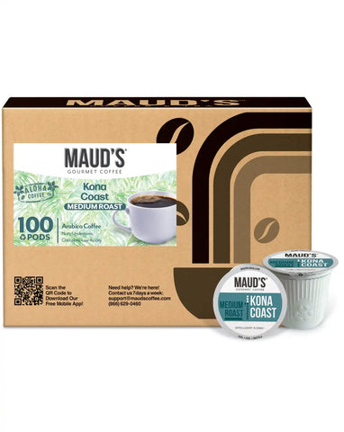 Maud's Decaf Kona Blend Coffee Pods