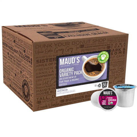 Maud's Organic Coffee Pods Variety Pack - 56ct
