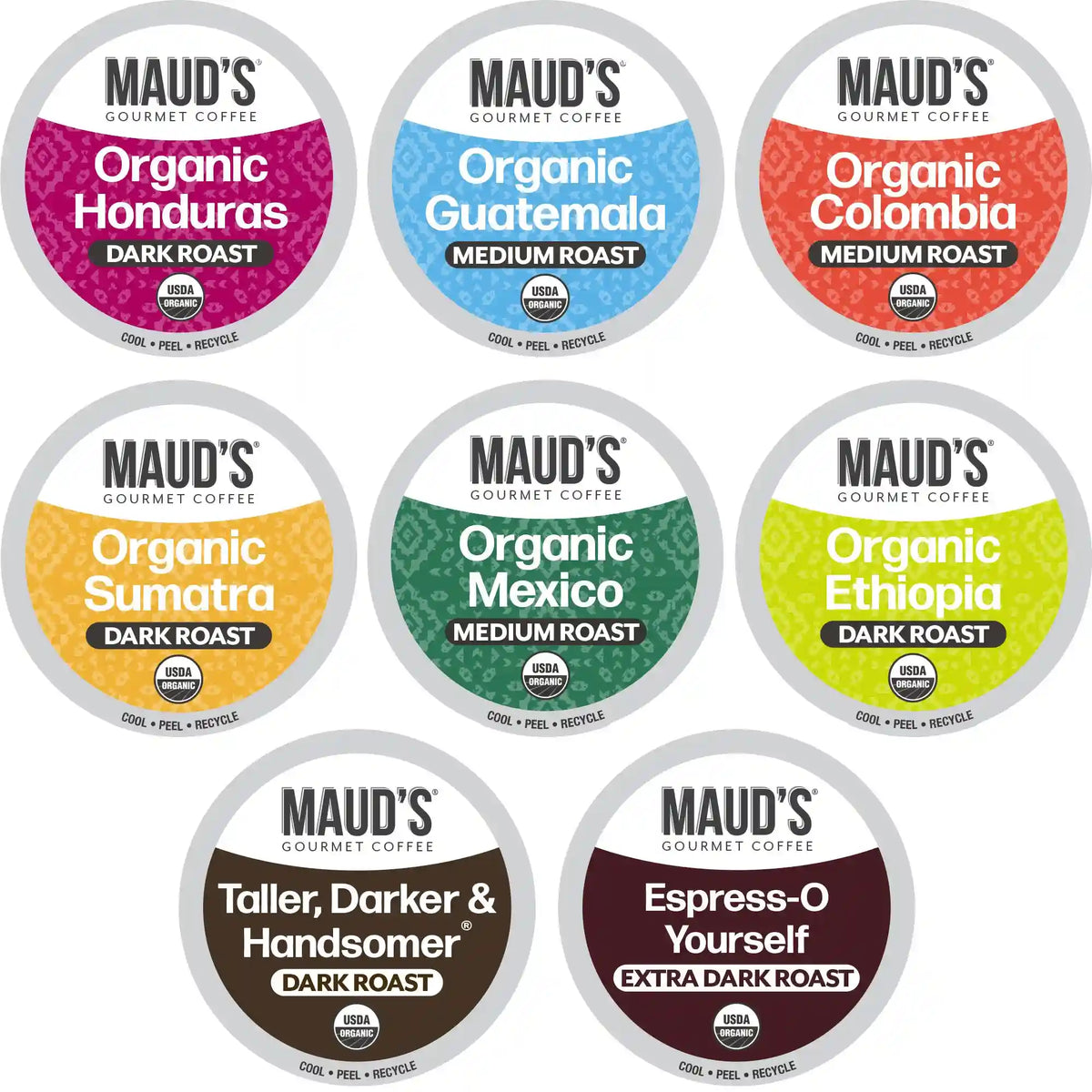 Maud's Organic Coffee Pods Variety Pack - 56ct
