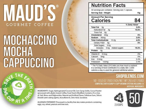 Maud's Chocolate Mocha Cappuccino Pods