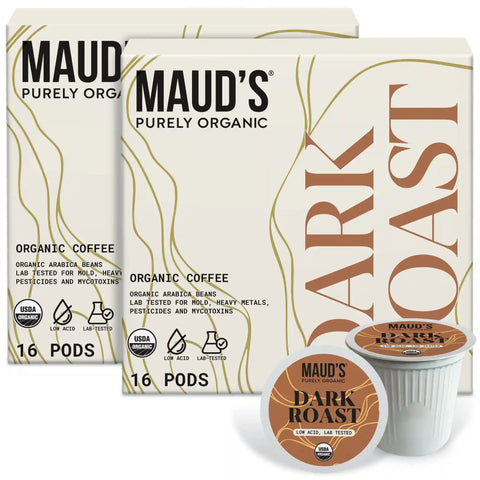 Maud's Purely Organic Dark Roast Coffee Pods