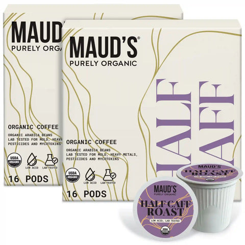 Maud's Purely Organic Half Caff Coffee Pods