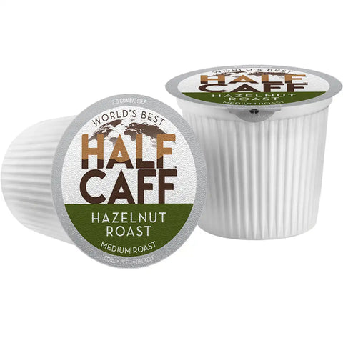 World's Best Half Caff™ Hazelnut Roast Flavored Coffee Pods