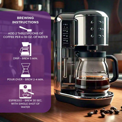 Maud's Half Caffeine Ground Coffee