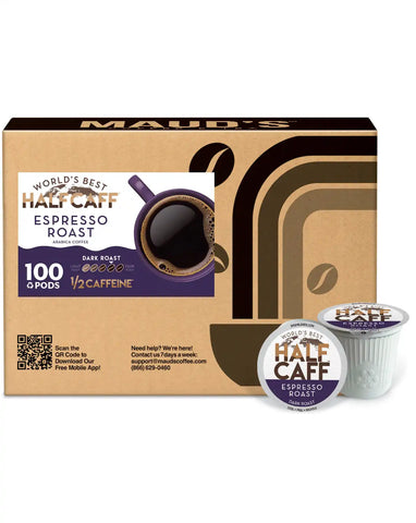 World's Best Half Caff™ Espresso Dark Roast Coffee Pods