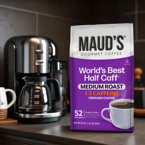 Maud's Half Caffeine Ground Coffee