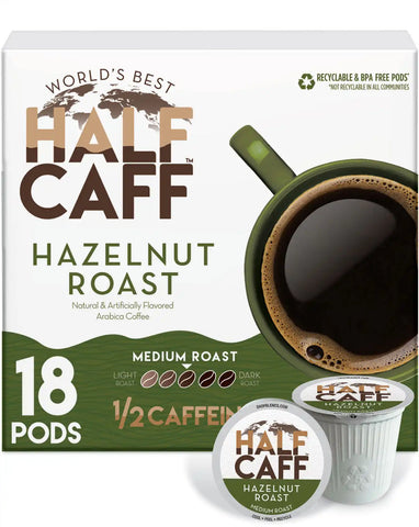 World's Best Half Caff™ Hazelnut Roast Flavored Coffee Pods